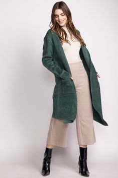 The Stockport Jacket is the ultimate layering piece for a cool day out, making it a fall fashion essential. Fabric Content: 70% Viscose, 25% Acrylic, 5% Wool Model is wearing XS Sweater Sale, Top Sales, Green Jacket, Outerwear Coats, Denim Pant, Blazer Dress, Fashion Essentials, Bottoms Pants, Fall Fashion