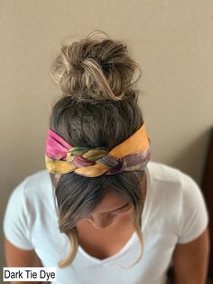 "Welcome to MiaMaries! Thanks for stopping by! These chunky headbands are much thicker than the smaller headbands in my shop! 🤗 Adult size is a 21\" circumference! When ordering a set - Please specify in the \"Notes\" when purchasing, which combination you would like. If you choose CUSTOM SIZE please measure your head circumference to the nearest half inch then write that in the \"Note to Seller\" section when ordering. CUSTOM ORDERS ARE AVAILABLE if you would like to combine styles or differen Junk Headbands, Chunky Headbands, Fall Tie Dye, Dark Tie Dye, Fall Ties, Baby Turban Headband, Small Headband, Headbands For Short Hair, Sailor Knot