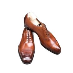 Title: Custom Made Tan Leather New Men's Handmade Shaded Cap Toe Lace Up Formal Oxford Dress Shoes Description: We are making real handmade products. Our Shoes Manufacturing Depends upon Five steps. 1. Shoe Size Tree 2. Design Maker 3. Upper Maker Man 4. Bottom Maker Man 5. Finish Man We are making all types of shoes and boots. Our shoes and boots made up of genuine leather. 1.  Upper is fully tanned Cow Hide. 2. Inner Sole is made up of Genuine Leather. 3. Lining soft calf Leather. 4. Sole is made with Cow Leather. 5. Heels are made with Buffalo Leather. Classic Leather Wingtip Lace-up Shoes, Brown Wingtip Lace-up Shoes In Calf Leather, Calf Leather Wingtip Lace-up Shoes For Derby, Calf Leather Lace-up Shoes With Vibram Sole For Derby, Semi-formal Leather Derby Shoes With Wingtip, Design Maker, Oxford Dress, Oxford Dress Shoes, Leather Cap