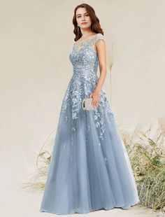 A-Line Empire Elegant Party Wear Formal Evening Dress Jewel Neck Sleeveless Floor Length Lace with Appliques Dresses Quinceanera, Formal Evening Dress, Evening Dresses Cocktail, Elegant Party, Jewel Neck, Wedding Bridesmaid Dresses, Quinceanera Dresses, Formal Evening Dresses, Cocktail Dress Party