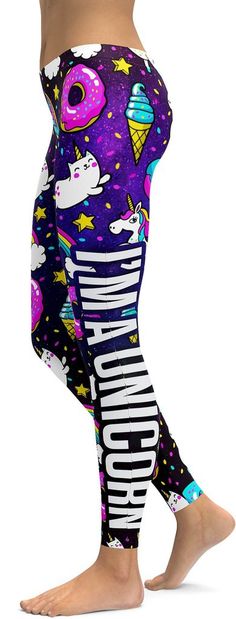 I'm not weird, I'm a Unicorn Leggings - GearBunch Leggings / Yoga Pants Unicorn Clothes, Unicorn Life, Unicorn Fashion, Unicorn Leggings, Unicorn Outfit, Unicorns And Mermaids, Mode Casual, Unicorn Lover, Women Pants