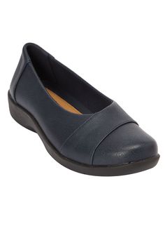 Lovely leather-like flats perfect for work or weekend wear. With comfort innovations like padded insoles and flexible, skid-resistant outsoles, there's no question as to why these shoes will become your new go-to. Faux leather upperFlexible, light-weight bottomPadded insoleFlexible, skid-resistant outsole1 1/4" heel Fashionable flats available in full and half sizes 7-11, 12 M, W, WW Comfortview Collection: Offered in an inclusive size range of extended sizes and widths for a custom fit. Each sh High Waisted Swim Bottoms, Slip On Flats, Blouse Tank Top, Swimsuits For All, Weekend Wear, Bra And Panty Sets, 7 11, Fashion Flats, New Shoes