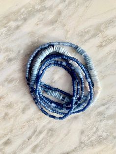 Custom-made/sized DENIM BLUE OPAL Gemstone Beaded wristlace wrap Bracelet and Necklace in One, Great Gift - Etsy Cheap Blue Wrap Bracelet With Round Beads, Blue Multi-strand Hand Wrapped Beaded Bracelets, Everyday Blue Bohemian Beaded Necklace, Everyday Bohemian Blue Beaded Necklace, Handmade Blue Rondelle Beaded Bracelets, Handmade Rondelle Blue Beaded Bracelets, Everyday Hand Wrapped Blue Jewelry, Blue Multi-strand Gemstone Beads Bracelets, Blue Multi-strand Bracelets With Gemstone Beads