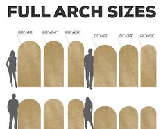 an image of a person standing in front of a wall with the measurements for each size