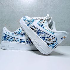 Splatter Paint Air Force 1 Custom Shoes Hand-Painted Splatter Pa Paint Air Force 1, Splatter Paint, Paint Splatter, Custom Shoes