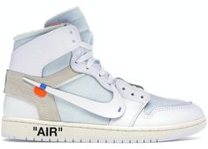 Buy and sell authentic Jordan shoes on StockX including the Jordan 1 Retro High Off-White White and thousands of other sneakers with price data and release dates. Off White Jordan 1, Jordan 1 Off White, Authentic Jordans, White Jordans, Air Jordan Sneakers, Jordan Sneakers, Nike Air Jordan 1, Jordan 5, Jordan 1 High