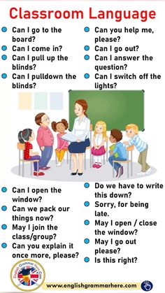 a classroom language poster with the words, can you help me? and an image of children