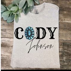 Cute Design ! Custom Made And Will Ship Within A Few Days! On Gildan Unisex Short Sleeve Sublimation Check Out My Page For More Designs Cody Johnson Shirt, Musical Logo, Fun Christmas Shirts, Cody Johnson, Cowgirl Style Outfits, Cowgirl Accessories, Cute Country Outfits, Cute Modest Outfits, Western Look