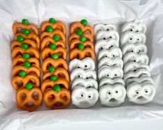 there are many donuts that have been made to look like bears and carrots