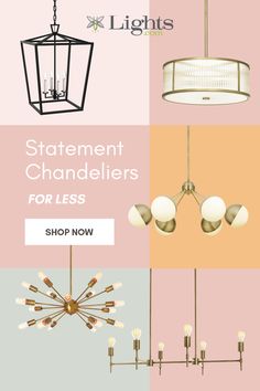 the statement chandeliers for less shop now