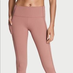 Brand New Without Tags Victoria's Secret Sport Power Mesh Medium Rise Knockout Tight Size L - Withered Rose Details: The Best Gets Better: Nylon Performance Fabric With 4-Way Stretch Meets A New Waistband That Slims And Stays In Place For Total Comfort, All With A Pocket Large Enough To Hold Your Phone. Medium Rise With Second-Skin Fit And Lined, Reinforced Gusset Smooth Seams Reengineered With Softer Thread For Total Comfort Hidden Drawstring Waist; Large Waistband Nylon Performance Fabric With Victoria's Secret Fitted Athleisure Activewear, Victoria's Secret Stretch Activewear, Victoria's Secret Stretch Athleisure Bottoms, Victoria's Secret Stretch Bottoms For Sports, Victoria's Secret Stretch Sports Bottoms, Victoria's Secret Stretch Workout Bottoms, Victoria's Secret Stretch Workout Pants, Fitted Pink Bottoms From Victoria's Secret, Fitted Victoria's Secret Pink Bottoms