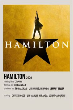 a poster for the broadway production of hamilton