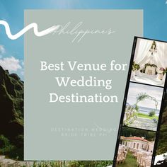 the best venue for wedding destination in malaysia, philippines and other parts of southeast asia