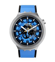 BIG BOLD Azure Blue Daze - SHOPKURY.COM Modern Blue Watch With Metal Dial, Modern Blue Watch Accessories With Metal Dial, Modern Blue Chronograph Watch, Modern Blue Automatic Watch Accessories, Modern Blue Watches With Analog Display, Modern Blue Watch With Subdials, Modern Blue Chronograph Watch Accessories, Modern Blue Analog Watch Accessories, Modern Blue Watch Accessories