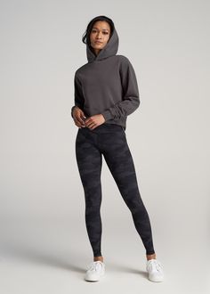 About Our High Waisted Tall Leggings These are the women's tall leggings you've been waiting for. Buttery-soft and extra-long, you'll want to wear this pair from our AT Balance collection all day long. Leggings are an essential piece in any woman's wardrobe, something you can wear to work out at the gym and hang out on the weekend – but finding options that fit your frame can be tricky. That's where we come in. We designed this pair exclusively for women between 5'9” and 6'6” with both Tall and Gray Sports Leggings For Fall, Gray Yoga Pants For Fall, Fall Yoga Pants For Gym, Fall Yoga Pants For Workout, Comfort Stretch Yoga Pants For Gym In Fall, Fall Comfort Stretch Yoga Pants For Gym, Fall Gym Leggings Full Length, Comfortable Gray Activewear For Fall, Comfortable Gray Fall Activewear