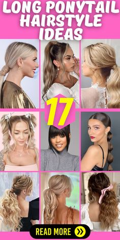 Effortless Waves: Long Ponytail Hairstyles with Wavy Textures: Embrace the beauty of effortless waves with long ponytail hairstyles that feature wavy textures. Let your hair flow in gentle waves, adding movement and dimension to your ponytail. Whether you're going for a bohemian vibe or classic elegance, wavy ponytails have you covered. Ponytail Hairstyles Elegant, Bohemian Ponytail, Wavy Hair Ponytail, Sleek High Ponytail, Long Ponytail Hairstyles, Hairstyles Elegant, Long Ponytail, Effortless Waves