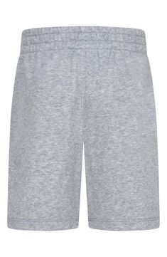 Soft and sporty, these logo-appliquéd sweat shorts made with breathable cotton feature handy pockets and keep your kid comfortable at playtime and down time. Elastic waist Front slant pockets 60% cotton, 40% polyester Machine wash, tumble dry Imported Nike Cotton Bottoms With Comfort Waistband, Solid Cotton Sports Bottoms, Nike Sportswear Shorts With Side Pockets, Nike Sports Shorts With Side Pockets, Comfortable Nike Cotton Bottoms, Solid Color Athletic Shorts With Ribbed Waistband, Solid Cotton Activewear With Elastic Waistband, Nike Short Activewear With Pockets, Athletic Shorts With Ribbed Waistband