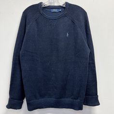 Polo Ralph Lauren Sweater Mens 100  Cotton Crewneck Knit Sz M VintagePolo Ralph Lauren Sweater Mens 100  Cotton Crewneck Knit Sz M VintageCould you please clarify which specific type of shirt you are referring to? Is it a dress shirt, t-shirt, button-up shirt, etc.? This will help me provide a more accurate and tailored description. Thank you! Casual Cotton Polo Sweater With Textured Knit, Casual Long Sleeve Textured Polo Sweater, Casual Long Sleeve Textured Knit Polo Sweater, Casual Textured Knit Long Sleeve Polo Sweater, Casual Polo Sweater With Ribbed Cuffs, Casual Cotton Knitted Sweatshirt, Cotton Polo Sweater With Textured Crew Neck, Black Crew Neck Polo Sweater, Casual Black Crew Neck Polo Sweater