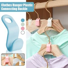 clothes hanger plastic connecting buckles for baby's and toddler's