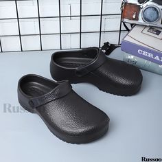 Russoo - Professional Mens Solid EVA Clogs: Comfortable, Non-Slip, Waterproof Chef Shoes Semi Formal Shoes, Chef Shoes, Mens Skate Shoes, Mens Rain Boots, Mens Canvas Shoes, Mens Snow Boots, Mens Loungewear, Safety Boots, Big And Tall Outfits