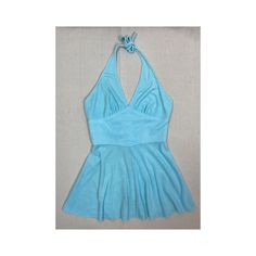 70s turquoise blue terrycloth halter tennis dress by Looomtogs Zips up the back No size tag but measurements are in photos - note this is a very short dress Flaws: There is a small hole on the back as circled in photos and some discoloration on the halter straps Blue Sleeveless Halter Top For Poolside, Summer Blue Mini Tennis Dress, Blue Fitted Halter Dress For Vacation, Fitted Turquoise Mini Dress For Vacation, Fitted Sleeveless Halter Dress For Poolside, Fitted Light Blue Halter Dress For Summer, Fitted Backless Halter Dress For Poolside, Fitted Halter Neck Dress For Poolside, Blue Fitted Halter Neck Swim Dress