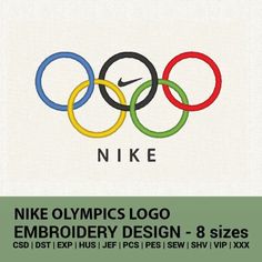 the olympic logo is displayed in front of a white background