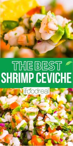 the best shrimp ceviche recipe with broccoli, carrots and other vegetables