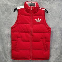 Adidas Adicolor Velvet Puffer Vest Womens Medium Scarlet Msrp $180 Nwt Item Condition Is New With Tags Measurements (Inches). Armpit To Armpit. 23 Length. 28.5 Shoulder. 16 Hem. 23 Item Must Be In Original, Unworn Condition Features: Vest Winter Fall Solid Made In China Size: Mens M Condition: New With Tags Casual Red Outerwear With Stand Collar, Trendy Adidas Winter Outerwear, Red Adidas Winter Outerwear, Adidas Red Outerwear For Streetwear, Adidas Red Streetwear Outerwear, Adidas Adicolor, Slim Vest, Vest Womens, Womens Puffer Vest