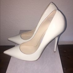 Off White Jimmy Choo Heels. Had To Purchase These From The Saks In New York To Get This Color. Have The Receipt Of Proof Of Purchase. Comes With Box And Dust Bag. Never Worn Completely New With Tags. White Jimmy Choo Heels, White Jimmy Choo, Red Stiletto Heels, Jimmy Choo Flats, Gold Stiletto Heels, Jimmy Choo Sneakers, Zanotti Heels, White Stilettos, Jimmy Choo Boots