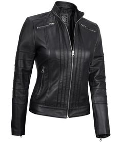 Black Cafe Racer Leather Jacket
Upgrade your style to the next level with this black cafe racer jacket. Features include mandarin collar, four zippers pocket, two on the chest and two on the waist, Patterned on the central area and on the sleeves. A perfect timeless outfit for ladies to flaunt with style. Black Leather Jacket With Zipper Pocket, Black Biker Jacket With Zipper Pockets, Black Leather Jacket With Metal Zipper, Black Leather Jacket With Metal Zipper For Winter, Black Winter Biker Jacket With Zipper Pocket, Black Biker Jacket With Metal Zipper For Winter, Fitted Leather Jacket With Zipper For Biker Events, Fitted Biker Jacket With Zipper Closure For Biker Events, Fitted Biker Jacket With Zipper Closure