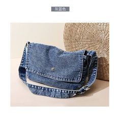 Flap Denim Crossbody Bag Width Height 34 24 measurement is cm.Product Information Material: 100% Nylon Color: Black Wash care: Wipe Clean Trendy Denim Shoulder Bag For School, Trendy Denim Blue Cotton Shoulder Bag, Trendy Denim Blue Bag With Adjustable Strap, Trendy Denim Shoulder Bag With Adjustable Strap, Trendy Denim Blue Canvas Bag, Denim Crossbody School Bag, Denim Crossbody Shoulder Bag For School, Casual Denim Bag With Adjustable Strap, Casual Denim Blue Crossbody Bag