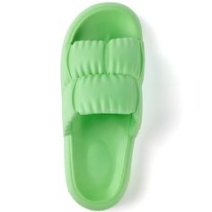 Cloud Slides Sandals For Women Men Youthcozy Comfy Quick Drying Shower Slippers For Indoor Outdoor Spa Bath Pool Gym Walk Beach On Cloud Casual Platform Sandals Youth Teen Kid Would Love Width: 4.5 Inches Depth: 3.3 Inches Length: 14.0 Inches Marked China Size 36-37 Converts To A U.S. 5/6 Neon Green Elf Slippers, Disney Slippers, Lined Crocs, Cloud Slides, Brown Slippers, Shower Slippers, Shark Slippers, Baby Uggs, Bear Slippers