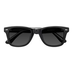 The Rocky is as bold as it is contemporary, providing the classic trapezoid look everyone loves, with added comfort and strength. The black square acetate frame features a wide temple and spring hinges for all-day wear and durability where you need it most This frame comes in optional bold colors to set you apart from the crowd. Get free high-quality 1.61 hi-index lenses with your Rocky frames! Black Rectangular Sunglasses With Uv Protection, Black Rectangular Sunglasses With Uva Protection, Casual Black Square Sunglasses, Black Rectangular Polarized Sunglasses, Casual Black Square-shaped Sunglasses, Black Square Sunglasses With Polarized Lenses, Black Sunglasses With Uv Protection For Square Face, Black Square Frame Anti-reflective Sunglasses, Classic Black Sunglasses For Everyday