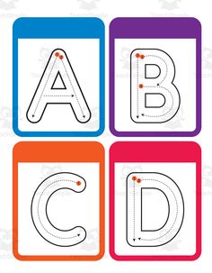 the letter b is for abc and d worksheet with letters to match them