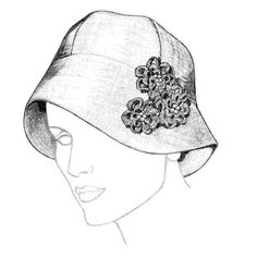 9510 Silk Cloche hat pattern Traveler Hat, Annie Jr, Cloche Hat Pattern, Tiny Hats, Chemo Hats, Church Clothes, Sew Patterns, Millinery Supplies, Hat Patterns To Sew