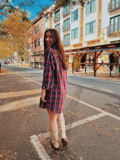 The plaid dress you didn't know you needed. We like it with boots and slouchy socks. This can take you from day to night depending on how you style it. 100% Cotton 1/4 Button Front Collared Neckline Roll-tab sleeve detail Dual front pockets Slouchy Socks, Plaid Flannel Dress, Wind River, Flannel Dress, Blowout Sale, Day To Night, To Night, Plaid Dress, Guinea Bissau