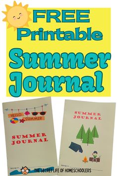 the free printable summer journal for kids