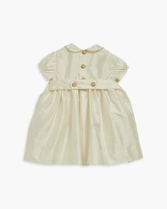 100% natural Dupioni silk Garment fits true to size Fully lined Beautifully hand crafted in Spain by Amaia Bespoke item, allow 4 weeks delivery time Hand Smocked Dress, Ivory Colour, Girls Special Occasion Dresses, Baby Boy Shirts, Dupioni Silk, Christening Gowns, Dress Gift, Dress Elegant, Special Birthday