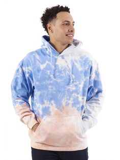 Mens Bubblegum Sky Tie Dye Fleece Lined Crewneck Pullover Hoodie Guys Casual Everyday Cotton Colorful Printed Thermal Lined Drawstring Hooded Sweatshirt Kangaroo Pocket Bubblegum Sky Casual  Long Sleeve Fabric Tie Dye  Medium Stretch Spring/Fall Men Clothing, size features are:Bust: ,Length: ,Sleeve Length: Dye Hoodie, Tie Dye Hoodie, Casual Everyday, Men Clothing, Mens Sweatshirts, Kangaroo Pocket, Hooded Sweatshirt, Hoodies Men, Pullover Hoodie