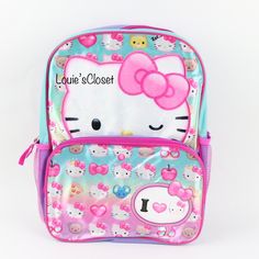 Sanrio Hello Kitty Backpack Hello Kitty Fans Will Love This 16-Inch Backpack With All-Over Scattered Hello Kitty Print. Comes With A Satin Front, Large Front Pocket, Large Plush Face, Side Mesh Pocket, And Padded Back And Straps. Dimensions: 16 X 12 X 5 In Retail: $45 Kawaii Hello Kitty Print Standard Backpack, Kawaii Hello Kitty Print Backpack, Hello Kitty Kawaii Backpack For Back To School, Hello Kitty Print Kawaii Backpack For School, Kawaii Hello Kitty Backpack For Back To School, Cute Hello Kitty Backpack For Students, Cute Hello Kitty Print Backpack For School, Cute Hello Kitty Backpack For Back To School, Cute Hello Kitty Print Backpack For Back To School