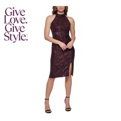 in stock Eliza Dress, Sequin Midi Dress, Women Halter, Midi Cocktail Dress, Midi Sheath Dress, Eliza J, Lace Midi, Cocktail Dress Party, Halter Neck