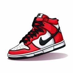 Cartoon Jordans Shoes, Nike Shoes Png, Jordan Air Shoes, Sneaker Drawings, Sneakers Vector, Nike Red Sneakers, Shoe Drawings, Graffiti Sneakers, Shoes Vector