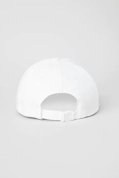 Performance Off-Duty Cap - White | Alo Yoga Classic Six-panel Dad Hat For Sports, Classic Baseball Cap With Curved Visor For Sports Events, Sporty Six-panel Fitted Hat With Embroidered Logo, Classic Curved Bill Trucker Hat For Sports, Classic Baseball Cap For Sports Events, Classic Trucker Hat With Curved Bill For Sports, Sporty Fitted Six-panel Hat With Embroidered Logo, Functional Curved Brim Baseball Cap For Golf, Curved Brim Baseball Cap For Golf During Baseball Season