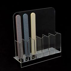 Nail File Storage Organizer Holder - Stays Clean &amp; Clutter-Free - Each Nail Care Supplies Storage, Gel Nail Pot Storage, Nail Polish Organizer Salon, Manicure Kit Storage, Nail Salon Polish Storage, Nail Polish Storage For Salon, Nail Polish Organizer Shelf, Nail Stuff Storage, Tweexy Nail Polish Holder