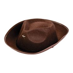 Giddy-up with these Brown Child's Cowboy Hats! These accessories will add a western flair to any outfit. The classic deep brown color pairs flawlessly with any cowboy clothes you wrangle up! Wrassle up a great deal on a dozen or more for birthday party photo booths, western-themed school events and plays, Halloween costumes and more. Felt. 22" circ. © OTC Kids Cowboy Hats, Brown Cowboy Hat, Toy Story Theme, Birthday Goodie Bags, Color Pairs, Grandson Birthday, Novelty Hats, Kraft Bag, Cowboy Outfits