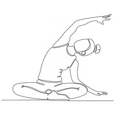 a person sitting on the ground doing yoga