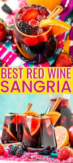 the best red wine sangria recipe is made with fresh fruit