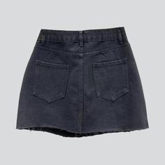 Be bold and daring with our 2023 Summer distressed women's denim skort - an edgy take on grunge fashion!Why You'll Love ItThis stylish mid-waist skort is designed to turn heads and make a statement. The distressed denim and zippered/button closure provide a unique blend of comfort and fashion. making it the perfect outfit for any occasion.Distinctive Features Grunge Style: Take your fashion game to the next level with this stylish skort. a perfect representation of grunge fashion. Distressed Den Y2k High Waist Cotton Skort, Trendy Non-stretch Mid-rise Mini Skirt, Trendy High Waist Non-stretch Denim Skirt, Trendy High-waist Non-stretch Denim Skirt, Trendy Fitted Jean Shorts For Streetwear, Punk High Waist Denim Skirt With Pockets, Punk High-waist Denim Skirt With Pockets, Black Mini Length Streetwear Bottoms, Edgy Fitted Denim Skirt For Streetwear