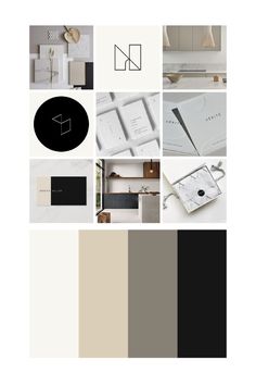 the color scheme is black, white and grey