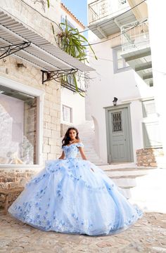 The fabric in this Princesa by Ariana Vara Quinceanera dress is Embroidered Lace with three-dimensional flowers, Novelty Glitter Tulle, Beading, Stone Accents . Blue And White Quinceanera Dresses, Cinderella Quinceanera Themes Dresses, Quinceanera Dresses Baby Blue, Baby Blue Quinceanera Dresses, Winter Wonderland Quince, Light Blue Ball Gown, Quince Pics, Dress For Quinceanera, Baby Blue Quinceanera